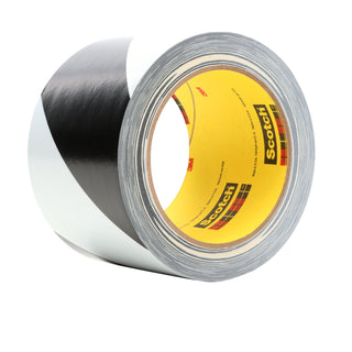 3M Safety Stripe Vinyl Tape 5700, Black/White, 3 in x 36 yd, 5.4 mil