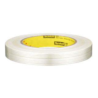 Scotch® Filament Tape 897, Clear, 12 mm x 55 m, 5 mil