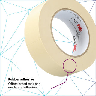 3M Masking Tape 2307, Tan, 24 mm x 55 m, 5.2 mil