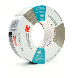 3M Extra Heavy Duty Duct Tape 6969, Olive, 48 mm x 54.8 m, 10.7 mil, 24Roll/Case