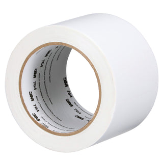 3M General Purpose Vinyl Tape 764, White, 3 in x 36 yd, 5 mil, 12 Roll/Case