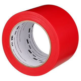 3M General Purpose Vinyl Tape 764, Red, 3 in x 36 yd, 5 mil, 12 Roll/Case