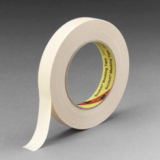 3M High Performance Masking Tape 232, Tan, 36 mm x 55 m, 6.3 mil