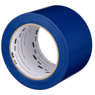 3M General Purpose Vinyl Tape 764, Blue, 3 in x 36 yd, 5 mil, 12 Roll/Case