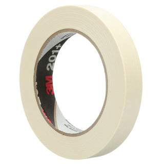 3M General Use Masking Tape 201+, Tan, 18 mm x 55 m, 4.4 mil