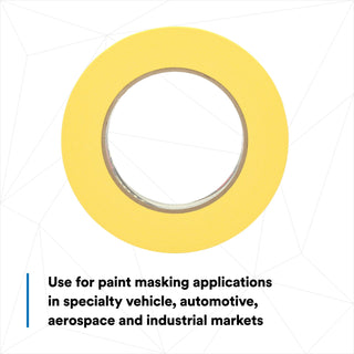 3M Performance Yellow Masking Tape 301+, 24 mm x 55 m, 6.3 mil