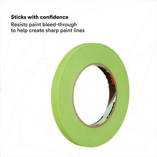 3M High Performance Green Masking Tape 401+, 12 mm x 55 m 6.7 mil