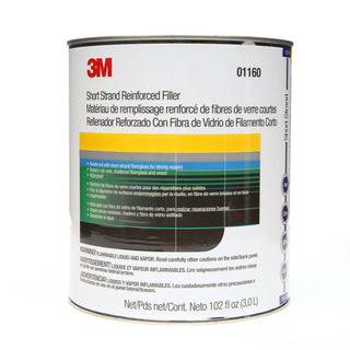 3M Short Strand Reinforced Filler, 01160, 1 gal