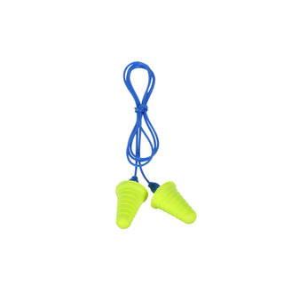 3M E-A-R Push-Ins Earplugs 318-1009, with Grip Rings, Corded, PolyBag