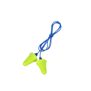 3M E-A-R Push-Ins Earplugs 318-1009, with Grip Rings, Corded, PolyBag