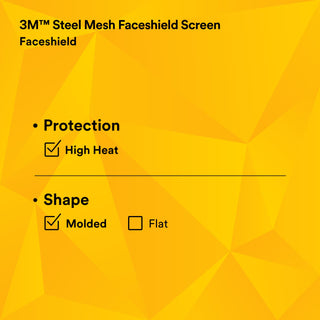 3M Steel Mesh Faceshield Screen W96MW 82511-00000, with ClearEyeshield