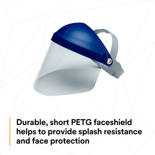 3M Short Clear PETG Faceshield WE96S 82580-00000, Flat Stock