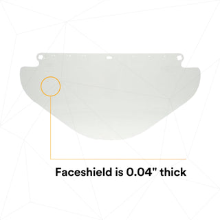 3M Wide Clear PETG Faceshield WE96X 82581-00000, Flat Stock