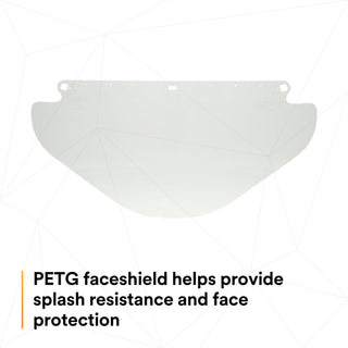 3M Wide Clear PETG Faceshield WE96X 82581-00000, Flat Stock