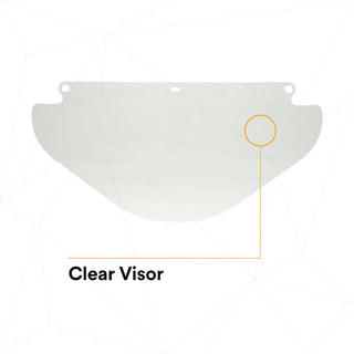 3M Wide Clear PETG Faceshield WE96X 82581-00000, Flat Stock