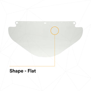 3M Wide Clear PETG Faceshield WE96X 82581-00000, Flat Stock