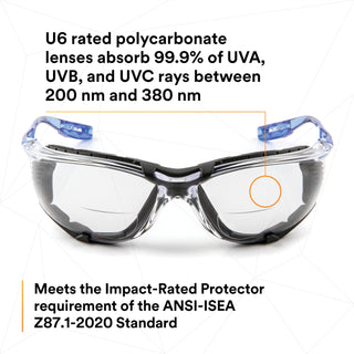 3M Virtua CCS Protective Eyewear 11872-00000-20, with Foam Gasket