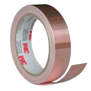 3M EMI Copper Foil Shielding Tape 1181, 1 in x 18 yd (25,40 mm x 16,5m)