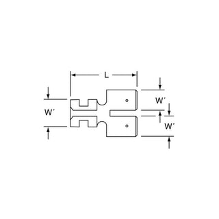 3M Non-Insulated Double Male-Female Disconnect Adapter, 7MMF-250