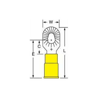 3M Scotchlok Multi-Stud Ring Tongue, Vinyl Insulated Brazed SeamMV10-610RK