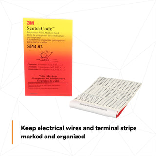 3M ScotchCode Pre-Printed Wire Marker Book SPB-02