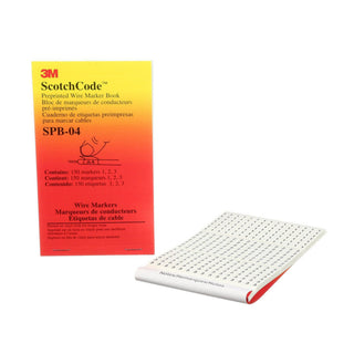 3M ScotchCode Pre-Printed Wire Marker Book SPB-04