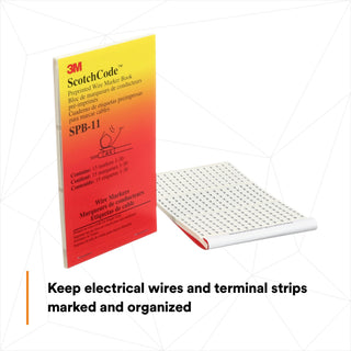 3M ScotchCode Pre-Printed Wire Marker Book SPB-11