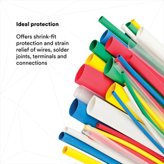 3M Heat Shrink Tubing Assortment Pack FP-301-1/8-Assort: 6 in lengthpieces