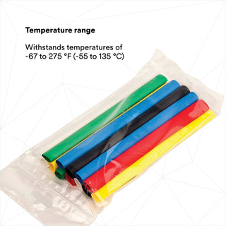 3M Heat Shrink Tubing Assortment Pack FP-301-1/8-Assort: 6 in lengthpieces