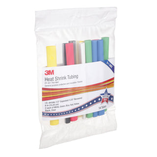 3M Heat Shrink Tubing Assortment Pack FP-301-1/2-Assort: 6 in lengthpieces