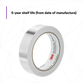 3M EMI Aluminum Foil Shielding Tape 1170, 2 in x 18 yd