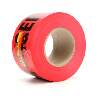 Scotch® Barricade Tape 362, DANGER DO NOT ENTER, 3 in x 1000 ft, Red