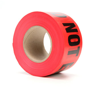 Scotch® Barricade Tape 362, DANGER DO NOT ENTER, 3 in x 1000 ft, Red