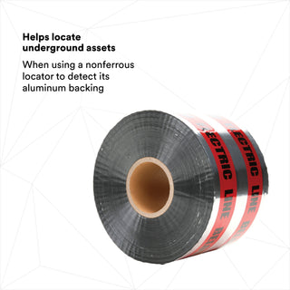 Scotch® Detectable Buried Barricade Tape 408, CAUTION BURIED ELECTRICLINE BELOW