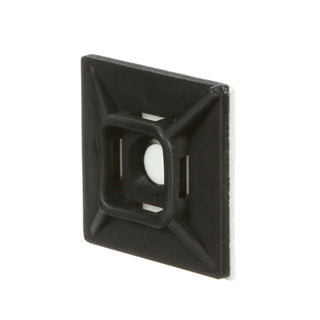 3M Cable Tie Mounting Base CTB1X1BKA-C Black, 4-way Adhesive Mount