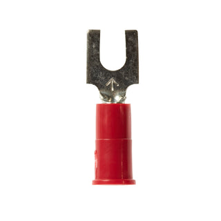 3M Highland BFV18-8Q Vinyl-Insulated Butted Seam Block Fork Terminal,8 Stud