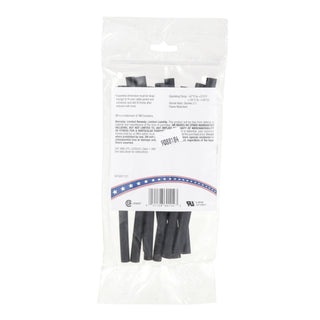 3M Heat Shrink Thin-Wall Tubing FP-301-1/4-6"-Black-10-10 Pc Pks