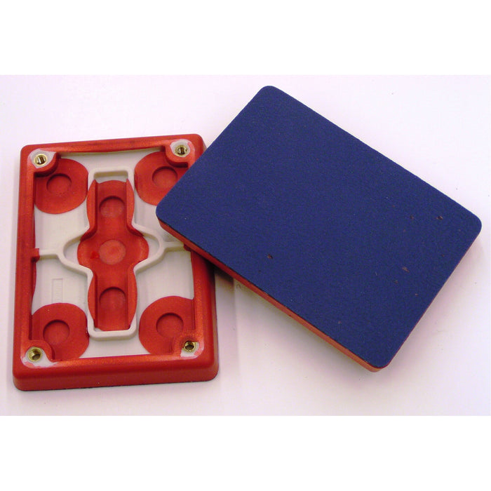 3M Stikit Sheet Pad 28660, 2-3/4 in x 7-3/4 in x 1/2 in Red Foam