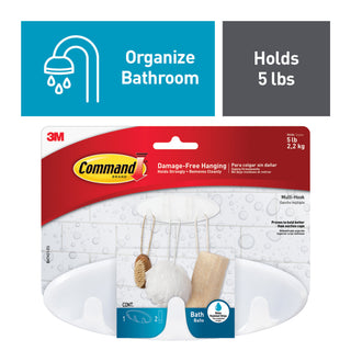 Command Multi-Hook with Water-Resistant Strips BATH21-ES