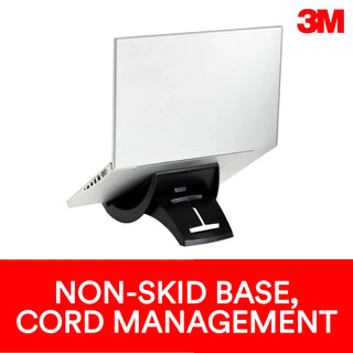 3M Vertical Notebook Riser, Black, LX550