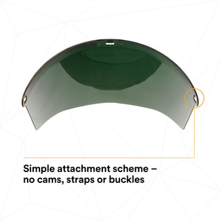 3M Gold-coated Polycarbonate Medium Green Faceshield Window WCP96BG