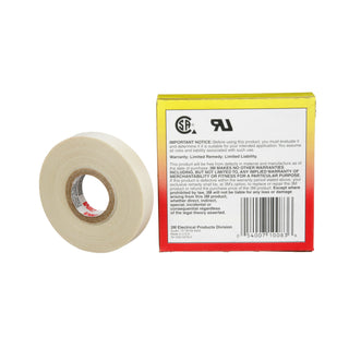 3M Glass Cloth Electrical Tape 69, 1/2 in x 66 ft, White