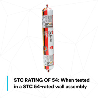 3M Fire Barrier Sealant CP 25WB+, Red, 20 fl oz Sausage Pack