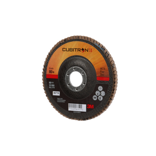 3M Cubitron II Flap Disc 967A, 80+, T27, 5 in x 7/8 in