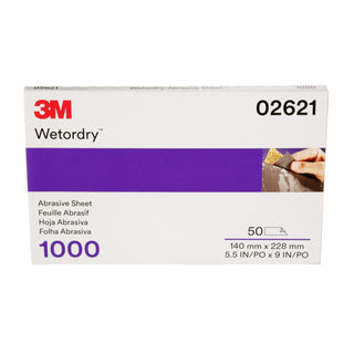 3M Wetordry Abrasive Sheet 434Q, 02621, 1000, 5 1/2 in x 9 in