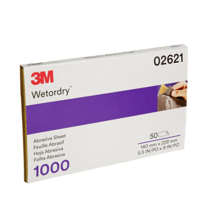 3M Wetordry Abrasive Sheet 434Q, 02621, 1000, 5 1/2 in x 9 in