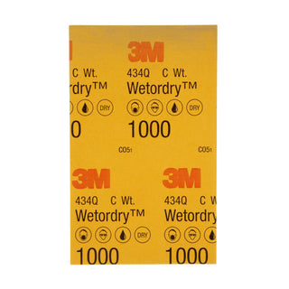 3M Wetordry Abrasive Sheet 434Q, 02621, 1000, 5 1/2 in x 9 in