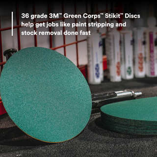 3M Green Corps Stikit Production Disc, 01551, 8 in, 36, 50 discs per
carton