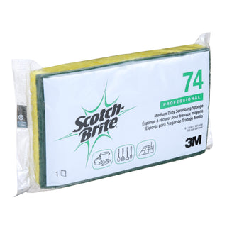 Scotch-Brite Medium Duty Scrub Sponge 74, 6.1 in x 3.6 in x 0.7 in