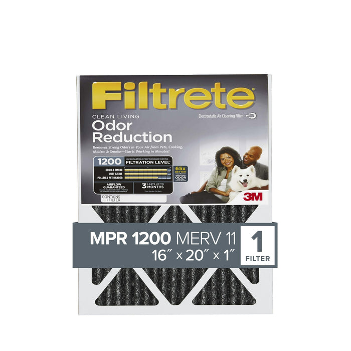 Filtrete Home Odor Reduction Filter HOME00-4, 16 in x 20 in x 1 in